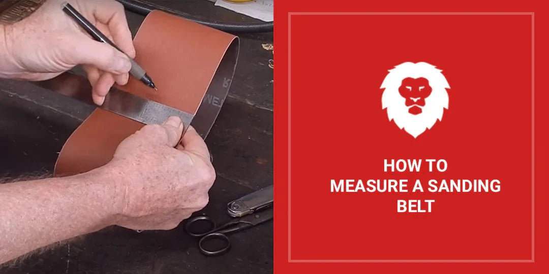 How To Measure A Sanding Belt - Red Label Abrasives
