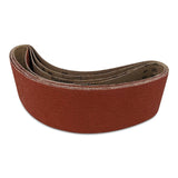 Bandas de lijado de cerámica EdgeCore de 3 x 90 pulgadas, paquete de 4