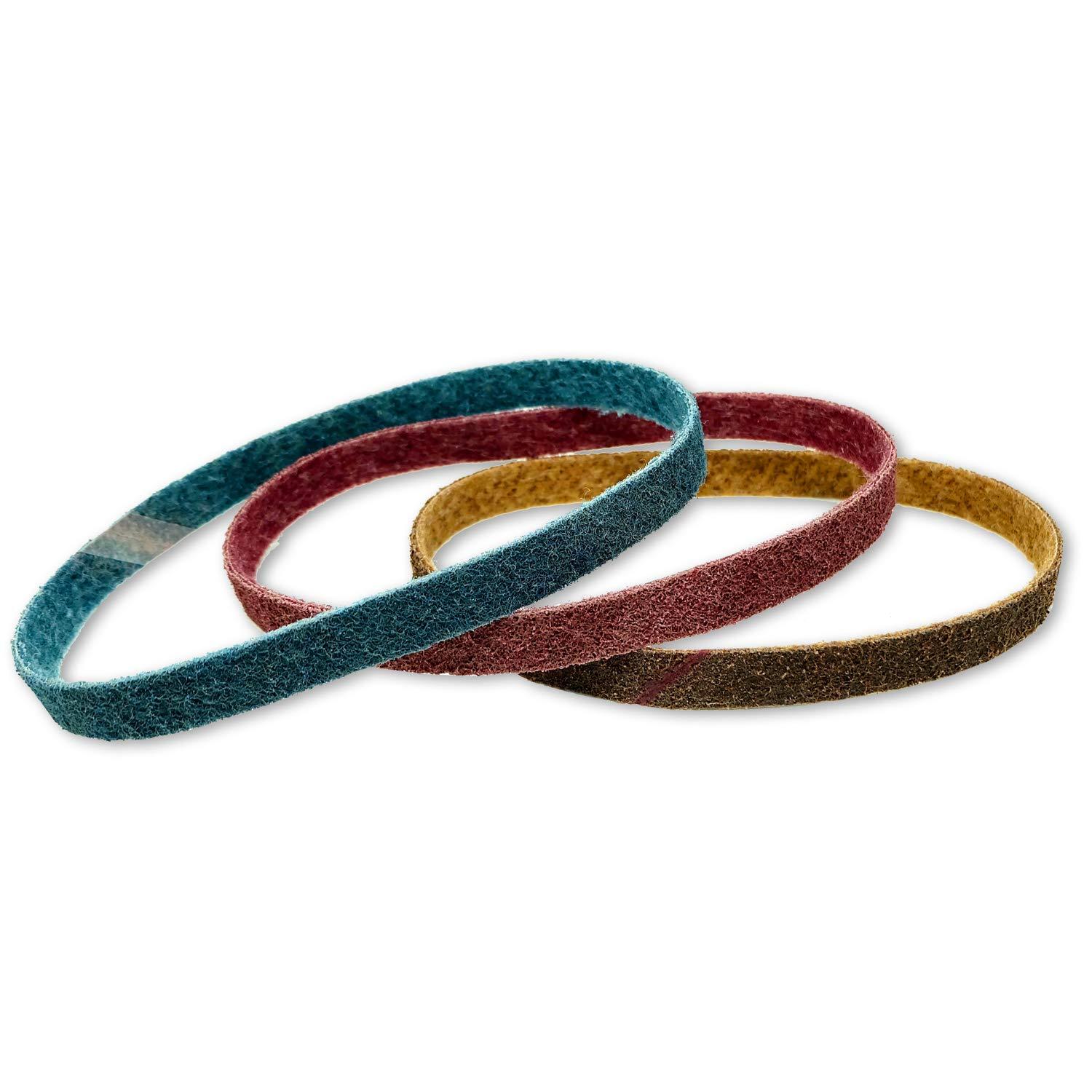 1 X 30 Inch Non Woven Surface Conditioning Sanding Belts - Red Label Abrasives