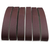 Correas de lijado de metal de óxido de aluminio de 1 x 42 pulgadas, paquete de 12