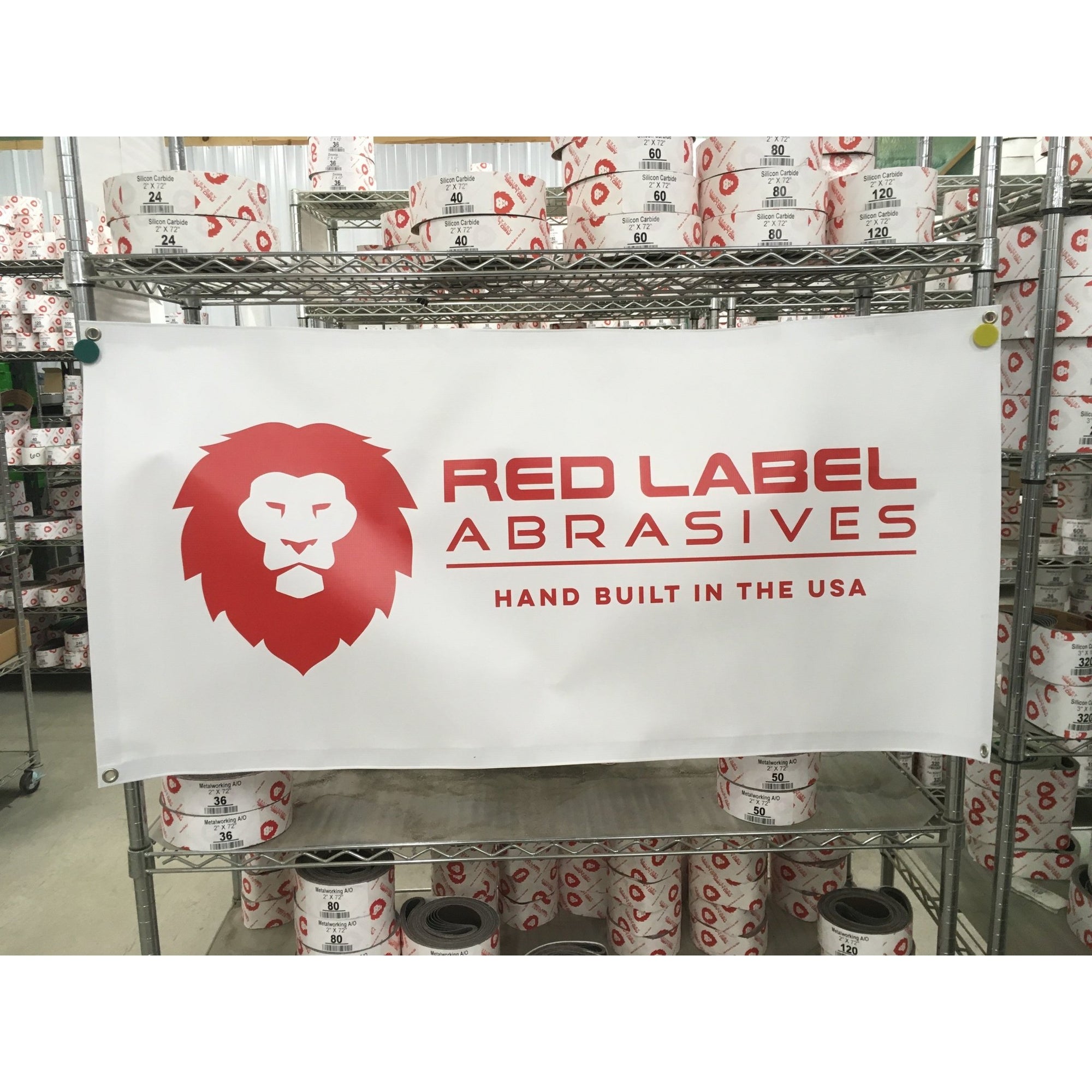 2' x 4' Banner - Red Label Abrasives