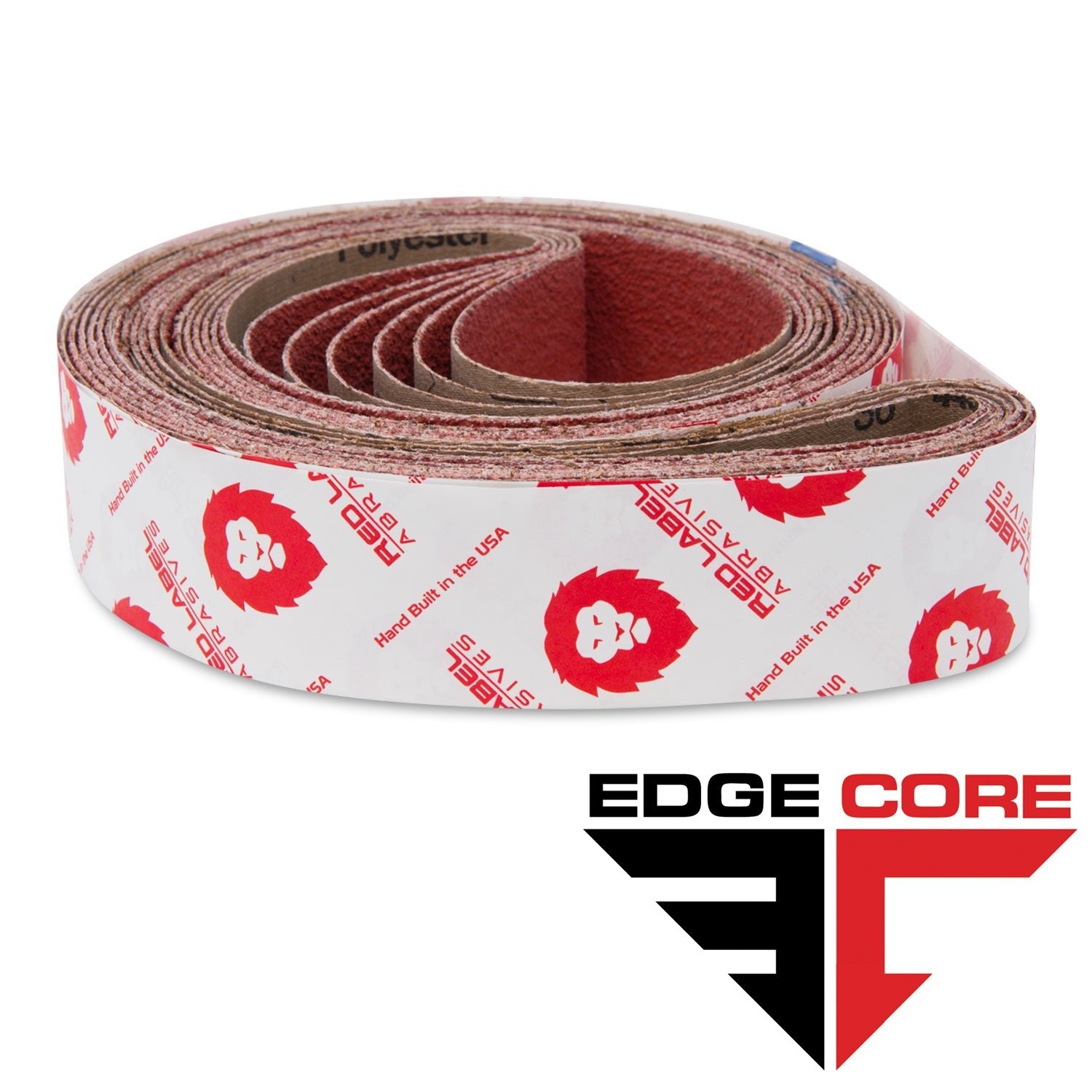 2 X 42 Inch EdgeCore Ceramic Grinding Belts, 6 Pack - Red Label Abrasives