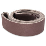 Correas de lijado de metal de óxido de aluminio de 3 x 79 pulgadas, paquete de 4