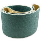 Bandas de lijado de circonio premium de 3 x 79 pulgadas, paquete de 4