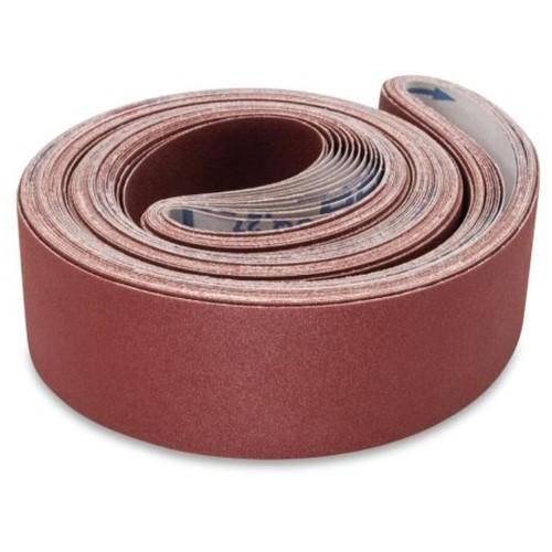 4 X 132 Inch Flexible Multipurpose Sanding Belts, 3 Pack - Red Label Abrasives