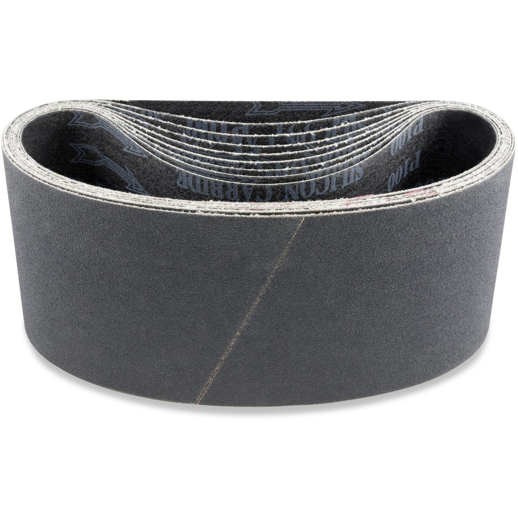 4 X 21 Inch Industrial Grade Silicon Carbide Sanding Belts, 3 Pack - Red Label Abrasives
