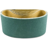 Bandas de lijado de circonio premium de 4 x 24 pulgadas, paquete de 3