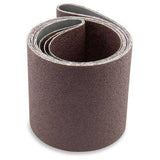 Correas de lijado de metal de óxido de aluminio de 6 x 90 pulgadas, paquete de 2