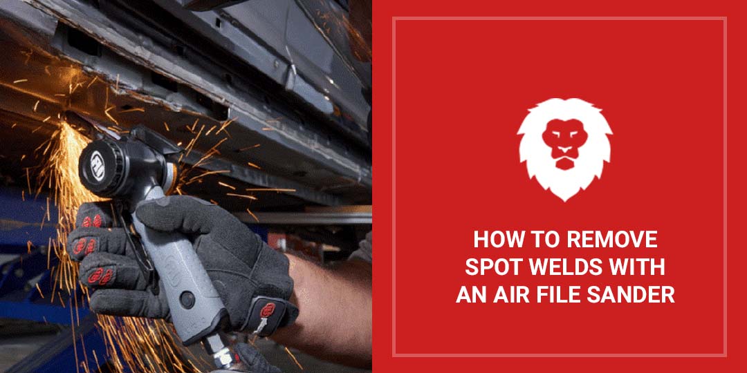How To Remove Spot Welds With An Air File Sander - Red Label Abrasives