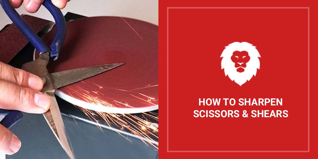 How to Sharpen Scissors & Shears - Step by Step Process - Red Label  Abrasives