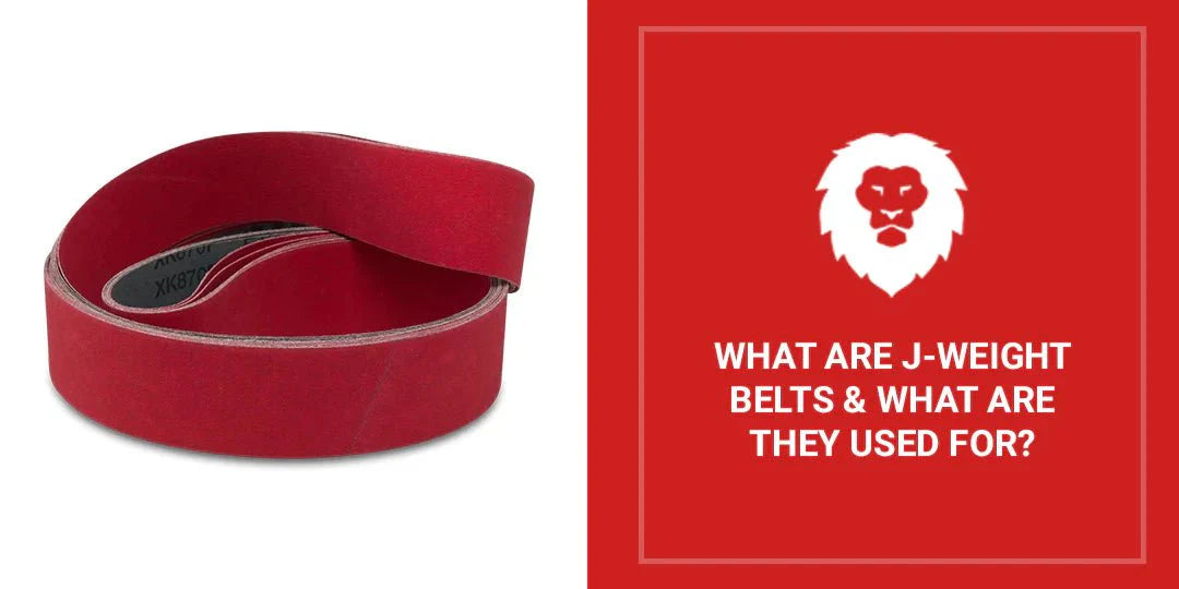 What are J-Weight Belts and What Are They Used For? - Red Label Abrasives
