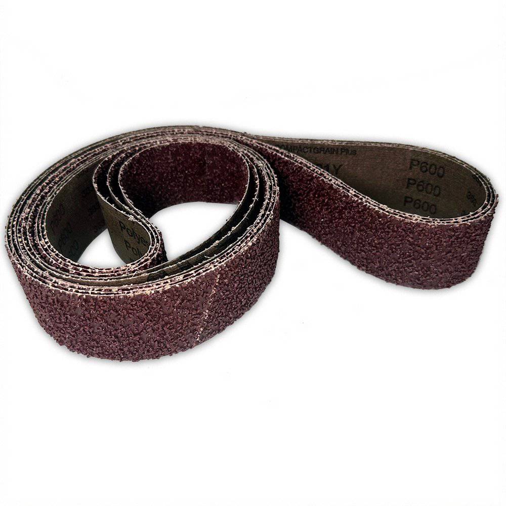 2 X 48 Inch Compact Grain Aluminum Oxide Sanding Belts - Red Label Abrasives