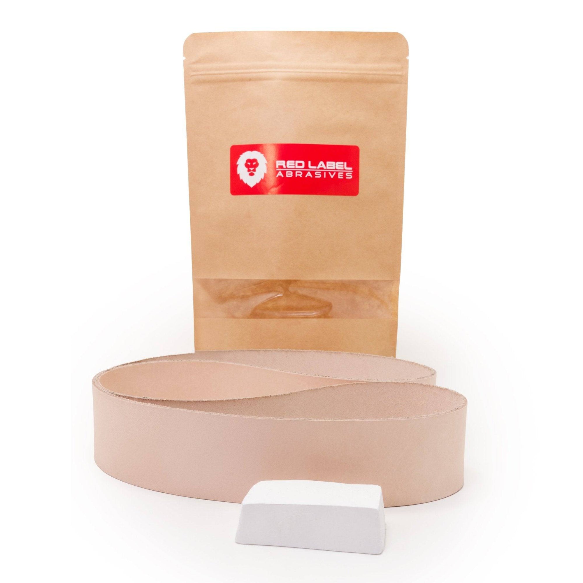 2 x 72 Leather Honing Stropping Belt - Red Label Abrasives