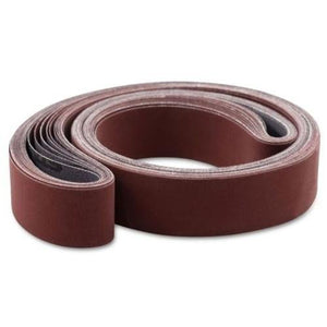 1 1/2 X 132 Inch Flexible Metalworking Sanding Belts, 6 Pack - Red Label Abrasives