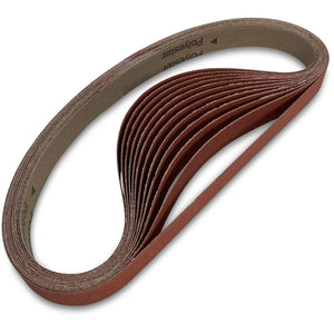 1 x 30 Inch EdgeCore Premium Ceramic Grinding Belts, 12 Pack - Red Label Abrasives