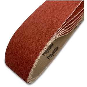 1 x 30 Inch EdgeCore Premium Ceramic Grinding Belts, 12 Pack - Red Label Abrasives