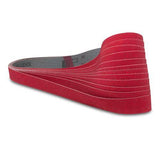 Correas de lijado de cerámica flexibles de 1 x 42 pulgadas, paquete de 12
