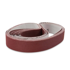 1 X 42 Inch Flexible Metalworking Sanding Belts, 12 Pack - Red Label Abrasives