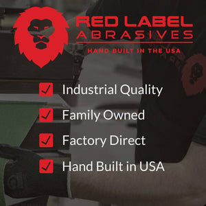 2 1/2 X 72 Inch Flexible Wood and Non-Ferrous Sanding Belts, 6 Pack - Red Label Abrasives