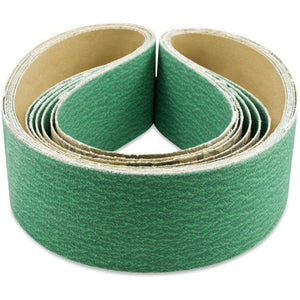 2 X 132 Inch Premium Zirconia Sanding Belts, 6 Pack - Red Label Abrasives