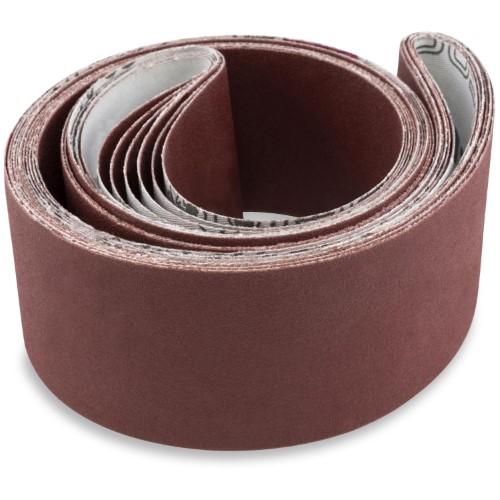 2 X 42 Inch Flexible Metalworking Sanding Belts, 6 Pack - Red Label Abrasives