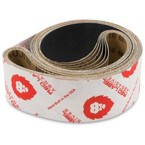 2 X 42 Inch Industrial Grade Silicon Carbide Sanding Belts, 6 Pack - Red Label Abrasives