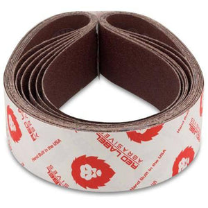 2 X 42 Inch Multipurpose Sanding Belts, 6 Pack - Red Label Abrasives