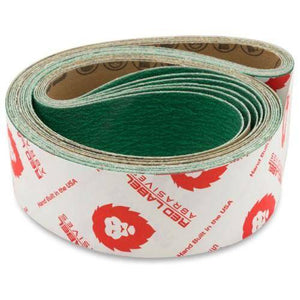 2 X 42 Inch Premium Zirconia Sanding Belts, 6 Pack - Red Label Abrasives