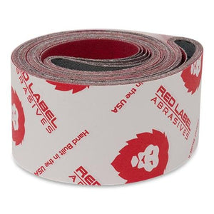 2 X 48 Inch Flexible Ceramic Sanding Belts, 6 Pack - Red Label Abrasives