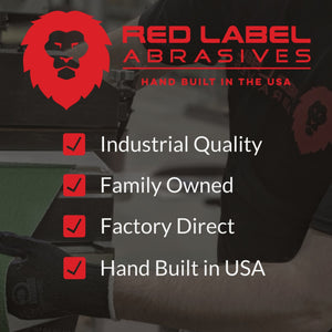 2 X 72 Inch Aluminum Oxide Metal Sanding Belts, 6 Pack - Red Label Abrasives