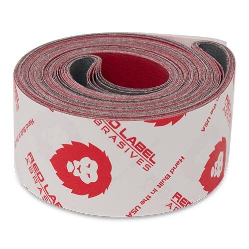 2 X 72 Inch Flexible Ceramic Sanding Belts, 6 Pack - Red Label