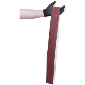3 X 132 Inch Flexible Metalworking Sanding Belts, 4 Pack - Red Label Abrasives