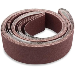 3 X 132 Inch Flexible Metalworking Sanding Belts, 4 Pack - Red Label Abrasives