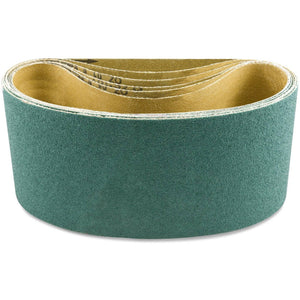 3 X 132 Inch Premium Zirconia Sanding Belts, 4 Pack - Red Label Abrasives