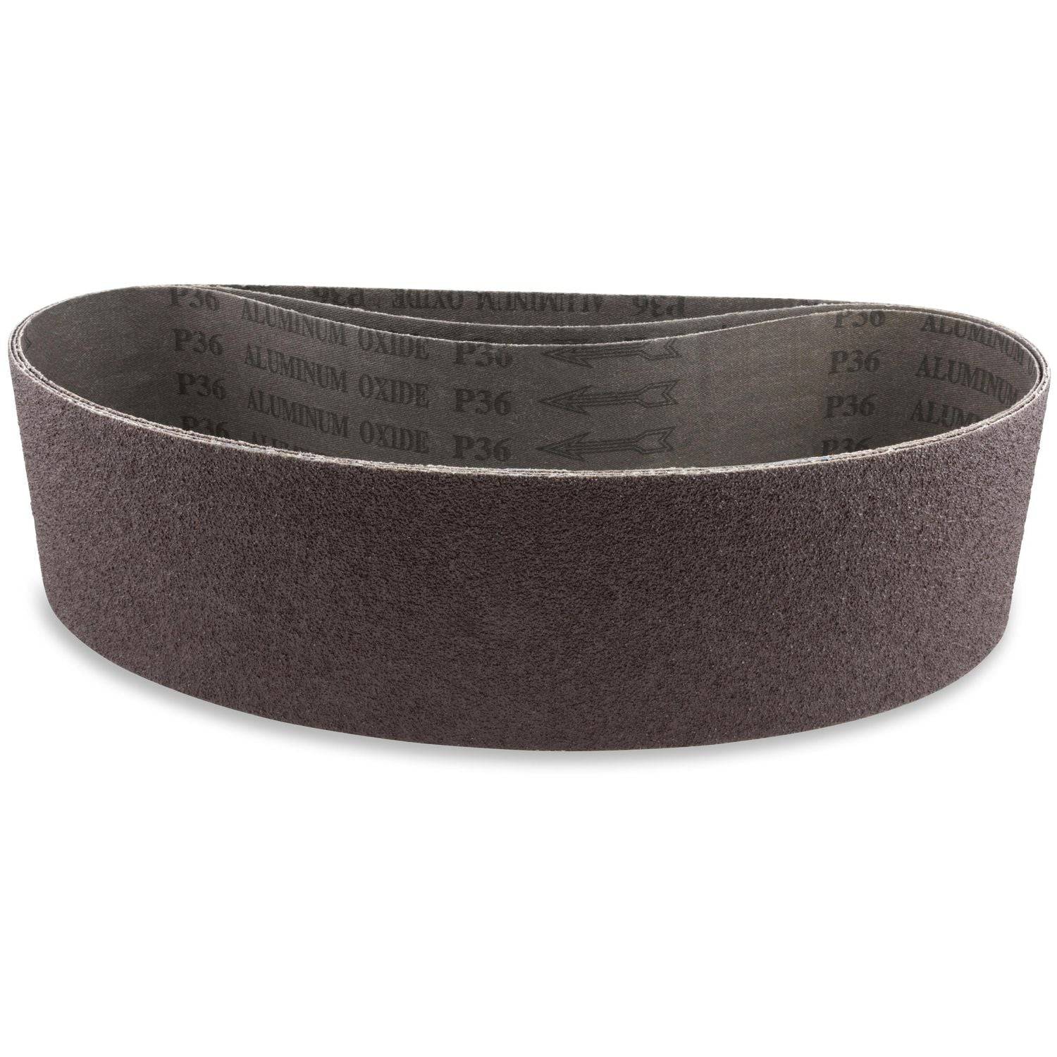 3 X 24 Inch Metal Aluminum Oxide Sanding Belts, 8 Pack - Red Label Abrasives