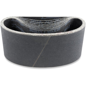 3 X 30 Inch Industrial Grade Silicon Carbide Sanding Belts, 4 Pack - Red Label Abrasives