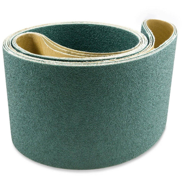 6x48 Inch Sanding Belts 3-Pack 36 Grit Blue Zirconia Cloth Abrasives