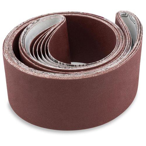 4 X 106 Inch Aluminum Oxide Sanding Belts, 3 Pack - Red Label Abrasives