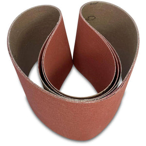 4 X 24 Inch EdgeCore Ceramic Sanding Belts, 3 Pack - Red Label Abrasives