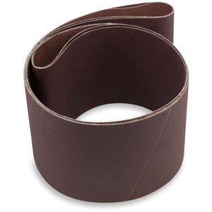 4 X 54 Inch Aluminum Oxide Sanding Belts, 3 Pack - Red Label Abrasives