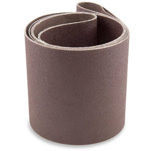 4 X 54 Inch Aluminum Oxide Sanding Belts, 3 Pack - Red Label Abrasives