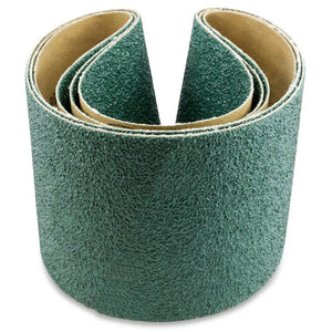 4 X 54 Inch Premium Zirconia Sanding Belts, 3 Pack - Red Label Abrasives