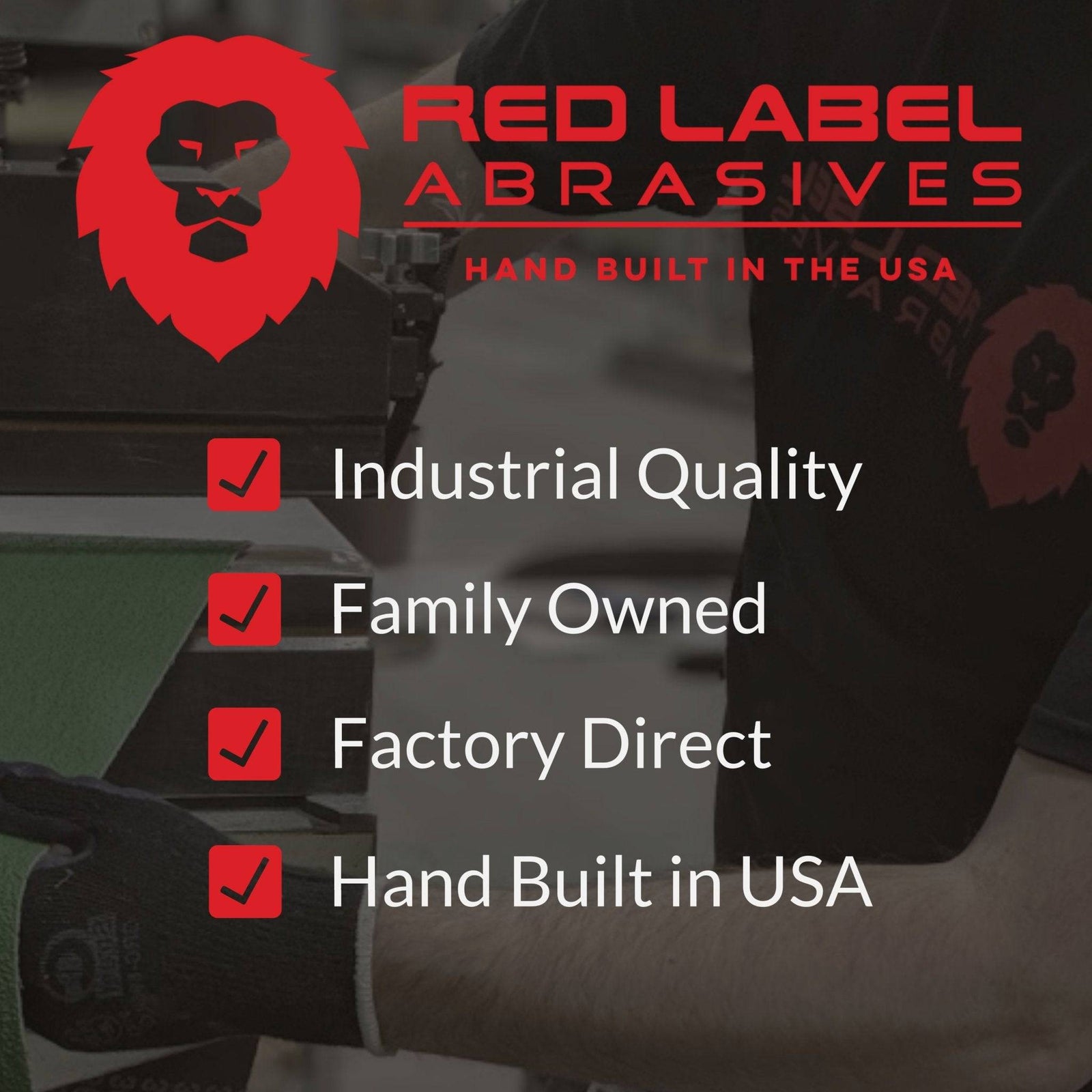 4 X 60 Inch EdgeCore Ceramic Sanding Belts, 3 Pack - Red Label Abrasives