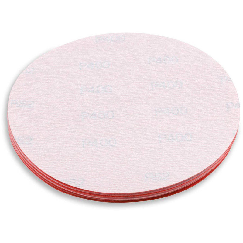 5 Inch Hook and Loop Orange Wet / Dry Auto Body Film Sanding Discs, 10 Pack - Red Label Abrasives