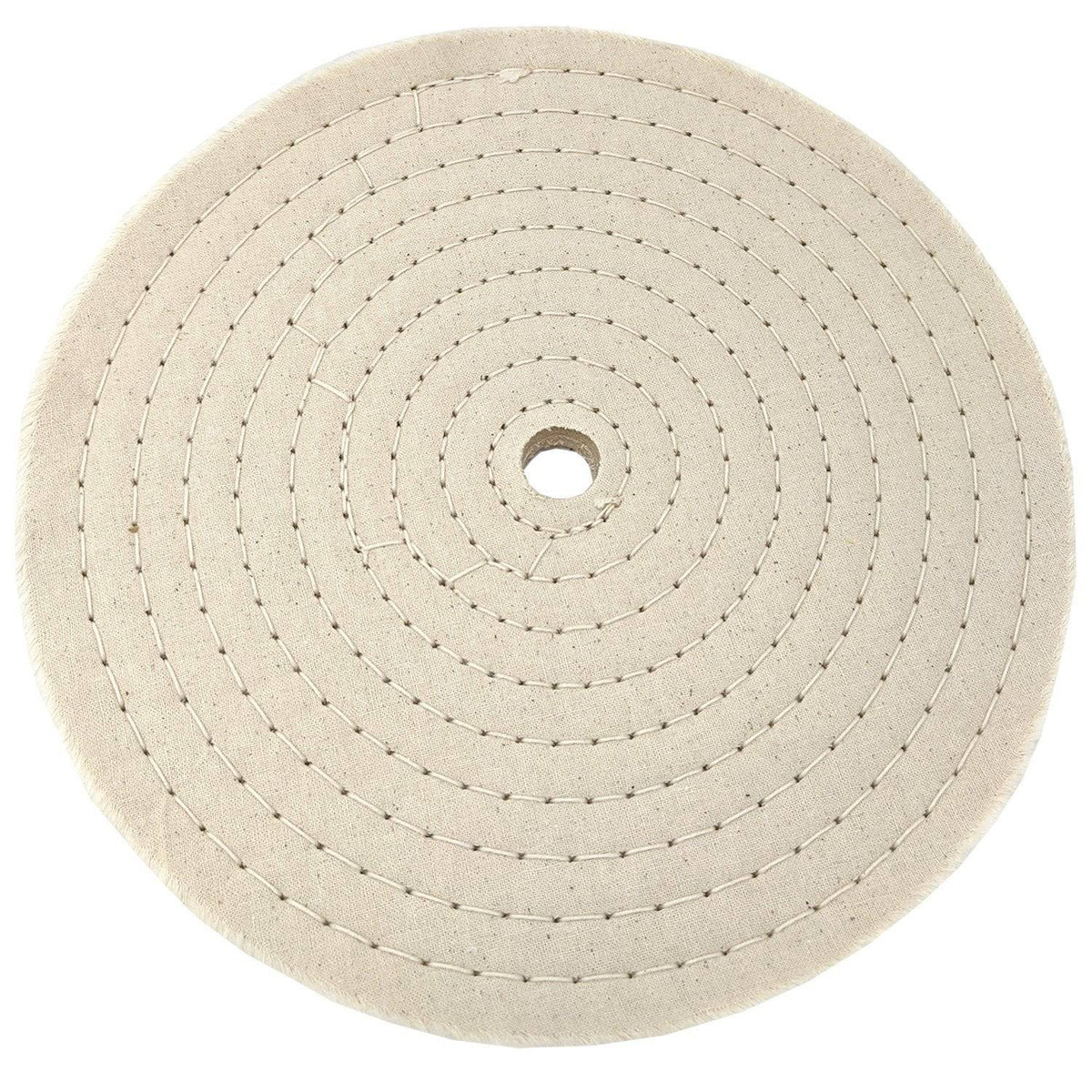 6 Inch Cotton Spiral Sewn Buffing Wheels - Red Label Abrasives