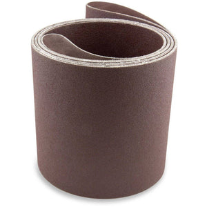 6 X 168 Inch Aluminum Oxide Sanding Belts, 2 Pack - Red Label Abrasives