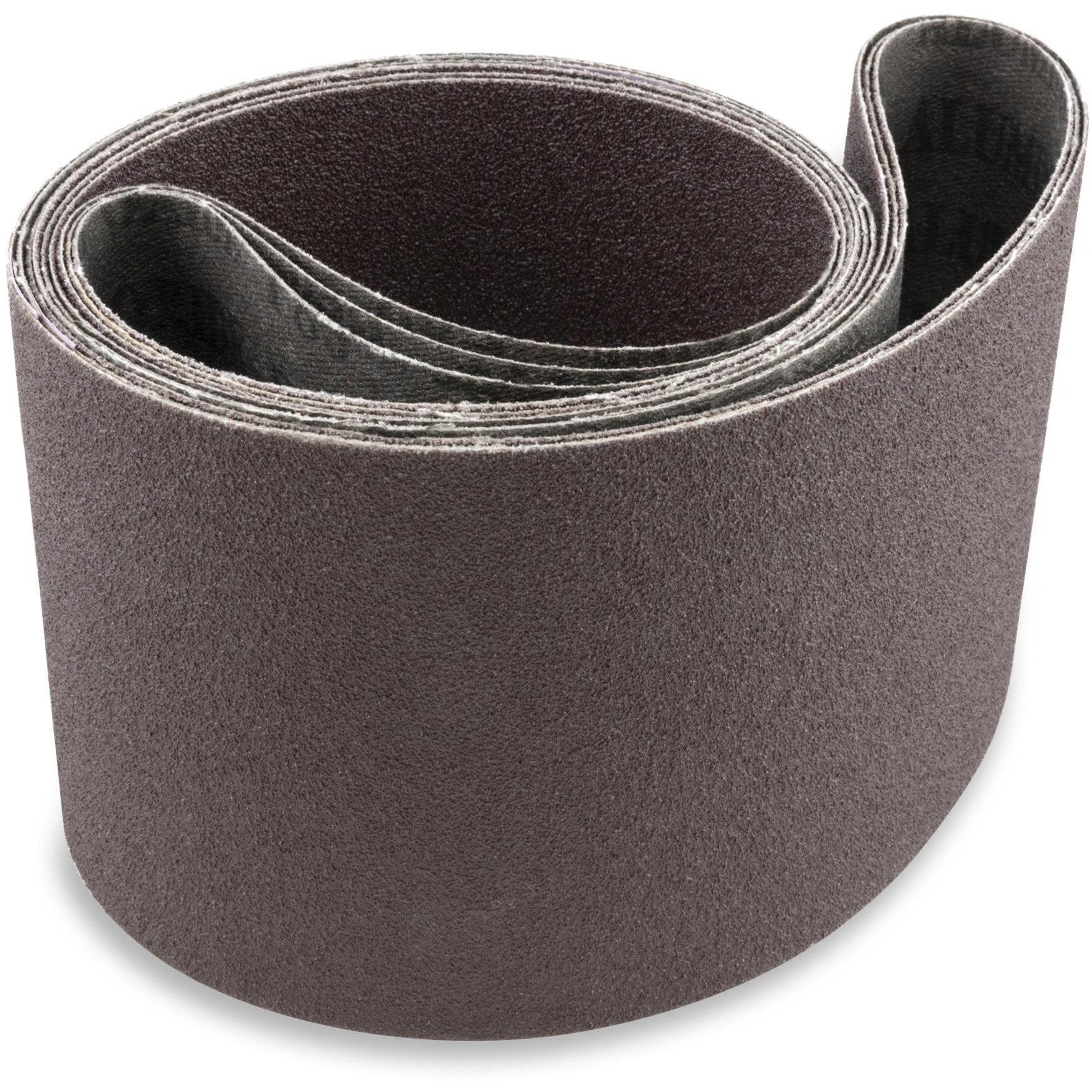 6 X 80 Inch Aluminum Oxide Sanding Belts, 2 Pack - Red Label Abrasives