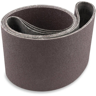Correas de lijado no ferrosas y para madera de óxido de aluminio de 6 x 80 pulgadas, paquete de 2 - 36 Grit