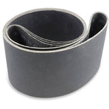 Bandas de lijado de carburo de silicio de grado industrial de 6 x 80 pulgadas, paquete de 2
