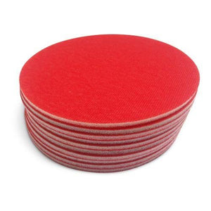 Abrasilk 5 Inch Hook and Loop Auto Body Sanding Discs, 10 Pack - Red Label Abrasives